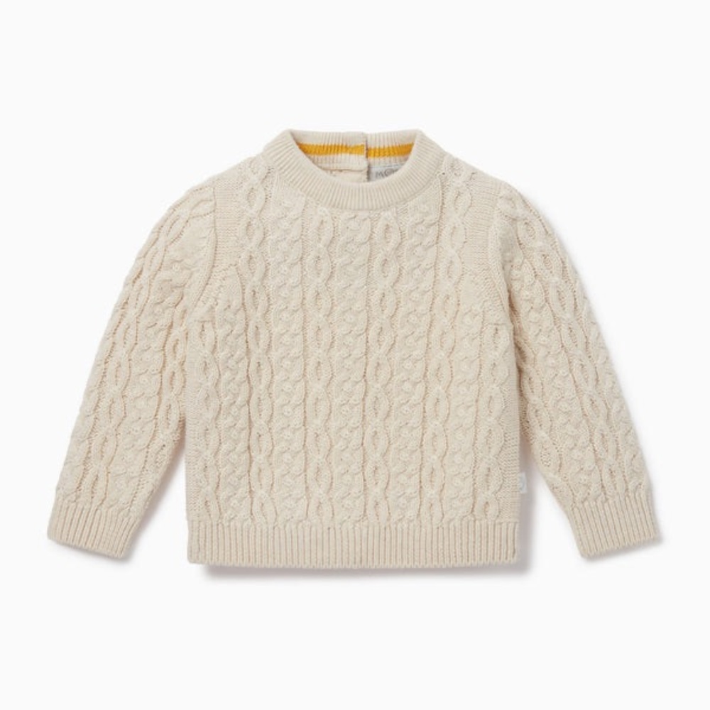 Newborn Cable Knit Sweater